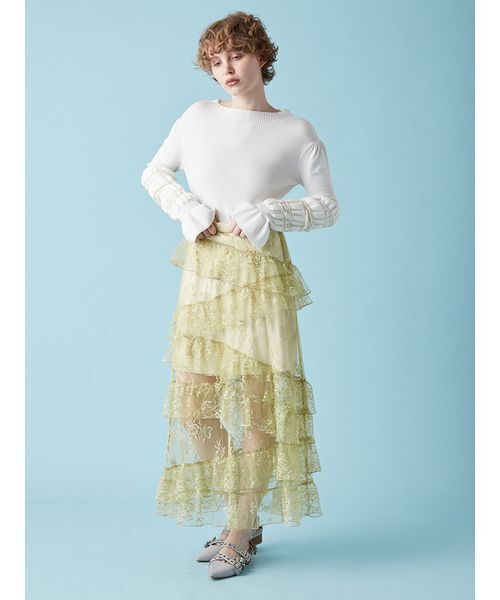 FURFUR（ファーファー）の「イレギュラーリブスリーブニット