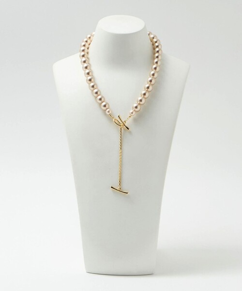 UNITED ARROWS（ユナイテッドアローズ）の「イミテーションパール 2WAY ネックレス（ネックレス・レディース・グレー系/ホワイト/ベージュ・FREE）」の17枚目の写真