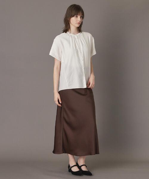 DRESSTERIOR(ドレステリア)の「【洗える/コットン100%】バックフレアティアードブラウス(シャツ/ブラウス・レディース・ライトブルー/オフホワイト/ブラウン系その他・34/36/38)」の22枚目の写真