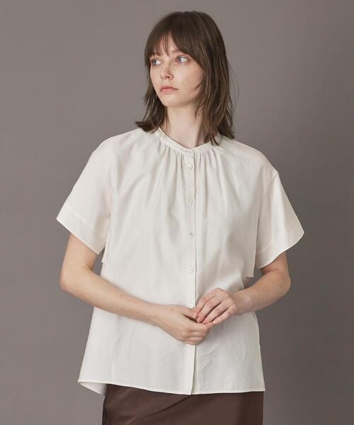 DRESSTERIOR(ドレステリア)の「【洗える/コットン100%】バックフレアティアードブラウス(シャツ/ブラウス・レディース・ライトブルー/オフホワイト/ブラウン系その他・34/36/38)」の15枚目の写真