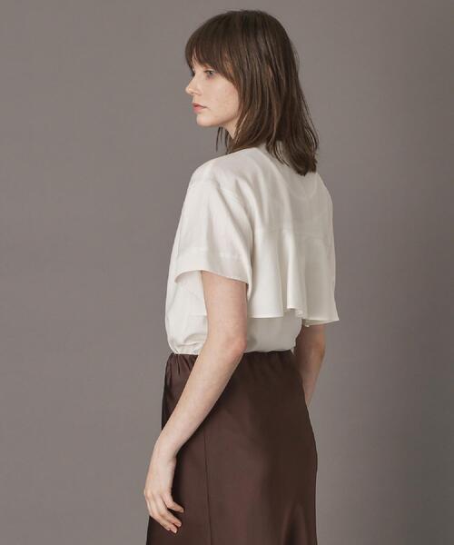 DRESSTERIOR(ドレステリア)の「【洗える/コットン100%】バックフレアティアードブラウス(シャツ/ブラウス・レディース・ライトブルー/オフホワイト/ブラウン系その他・34/36/38)」の7枚目の写真