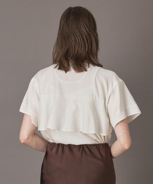 DRESSTERIOR(ドレステリア)の「【洗える/コットン100%】バックフレアティアードブラウス(シャツ/ブラウス・レディース・ライトブルー/オフホワイト/ブラウン系その他・34/36/38)」の16枚目の写真