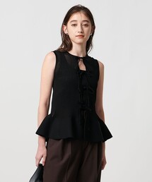 UNITED ARROWS | シアー リボン 2WAY ベスト ウォッシャブル(ニット/セーター)