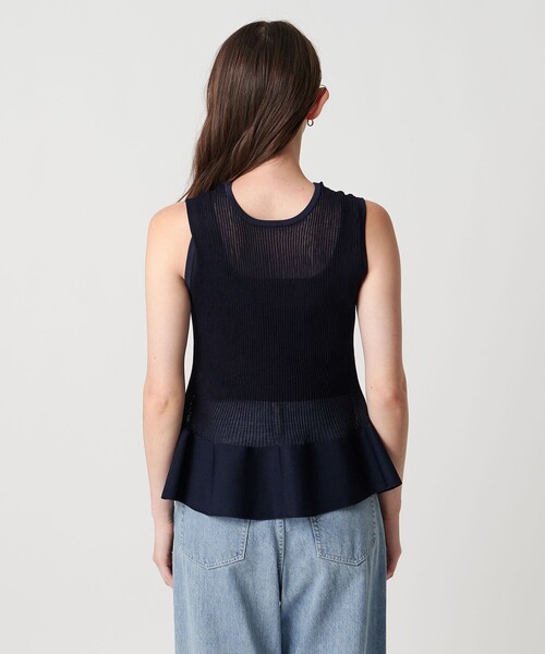 ユナイテッドアローズ　　シアー リボン 2WAY ベスト ウォッシャブル シアー リボン 2WAY ベスト ウォッシャブル