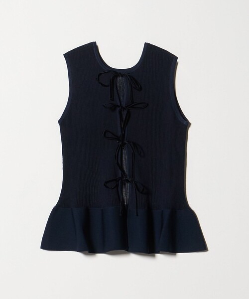 ユナイテッドアローズ　　シアー リボン 2WAY ベスト ウォッシャブル UNITED ARROWS（ユナイテッドアローズ）の「シアー リボン 2WAY ベスト