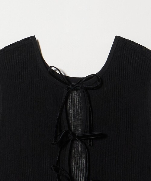 ユナイテッドアローズ　　シアー リボン 2WAY ベスト ウォッシャブル UNITED ARROWS（ユナイテッドアローズ）の「シアー リボン 2WAY