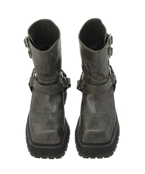 jouetie(ジュエティ)の「プラットフォームショートエンジニアブーツ 厚底 靴(ブーツ・レディース・ブラック/ブラウン・MEDIUM/LARGE)」の12枚目の写真