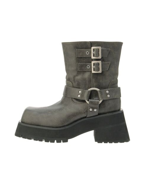 jouetie(ジュエティ)の「プラットフォームショートエンジニアブーツ 厚底 靴(ブーツ・レディース・ブラック/ブラウン・MEDIUM/LARGE)」の11枚目の写真