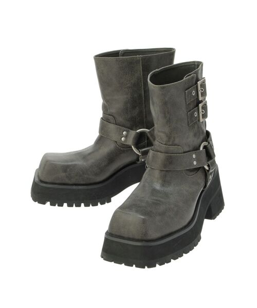 jouetie❤️プラットフォームショートエンジニアブーツ❤️ブラック jouetie❤️プラットフォームショートエンジニアブーツ❤️ブラック