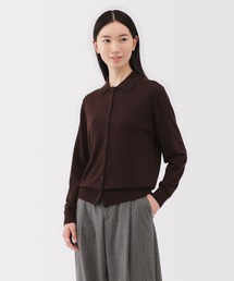 無印良品 | 婦人　洗えるウールハイゲージポロカーディガン(カーディガン/ボレロ)
