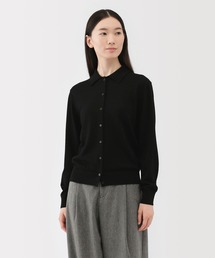 無印良品（ムジルシリョウヒン）の「婦人　洗えるウールハイゲージポロカーディガン（カーディガン/ボレロ・レディース）」