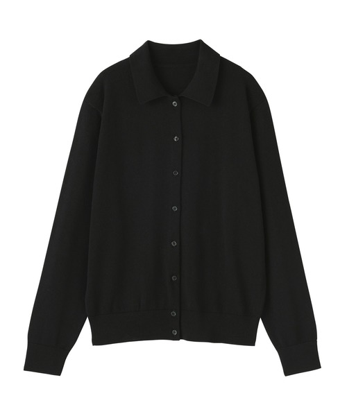 無印良品(ムジルシリョウヒン)の「婦人 洗えるウールハイゲージポロカーディガン(カーディガン/ボレロ・レディース・ダークブラウン/オートミール/ブラック・XL/L/M/S)」の5枚目の写真