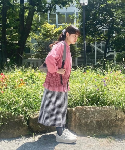 glanta」フラワー＆ドット刺繍ラウンドリュック（バックパック