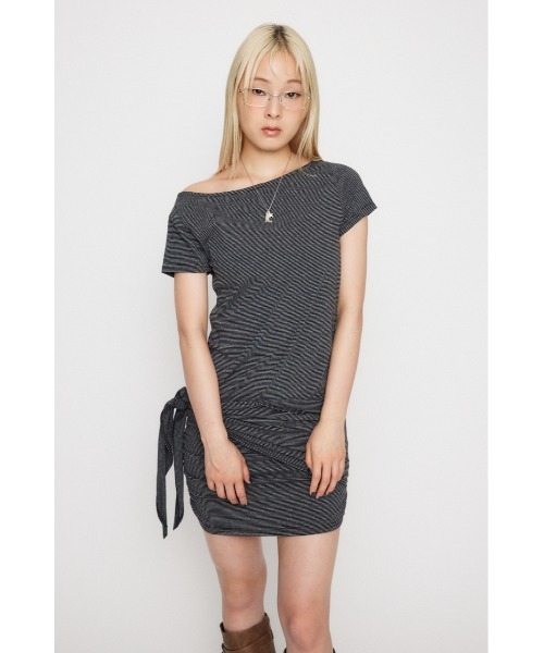 LAGUA GEM(ラグアジェム)の「BORDER WRAP ミニワンピース(ワンピース・レディース・ホワイト/レッド/グレー・SMALL/MEDIUM)」の20枚目の写真
