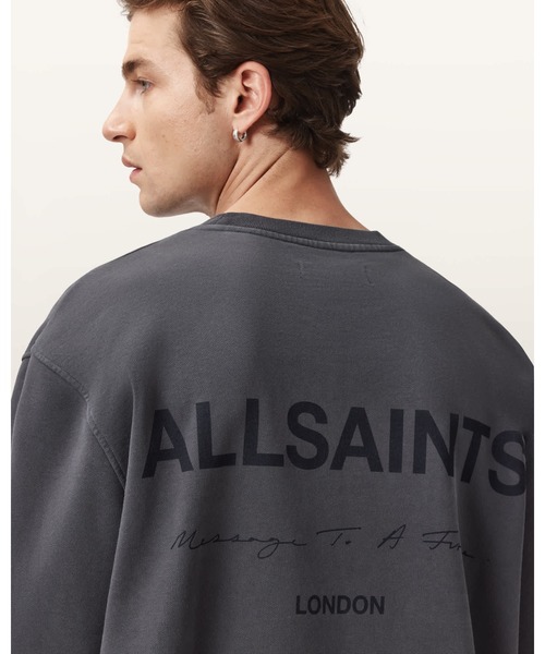 ALLSAINTS（オールセインツ）の「FUTURE CREW NECK SWEATSHIRT | FUTURE クルー ネック スウェットシャツ（スウェット・メンズ・ブルー系その他・L/XS/S/M）」の4枚目の写真