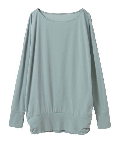 Julier Yoga and Relax（ジュリエヨガアンドリラックス）の「Julier (定番)ライトプライム ロングスリーブプルオーバー（Tシャツ/カットソー・レディース・ブルー/ホワイト/ネイビー/ミント・1/0）」の3枚目の写真