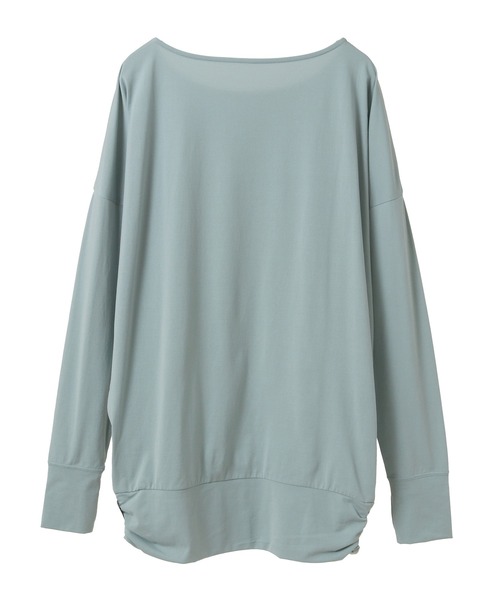 Julier Yoga and Relax（ジュリエヨガアンドリラックス）の「Julier (定番)ライトプライム ロングスリーブプルオーバー（Tシャツ/カットソー・レディース・ブルー/ホワイト/ネイビー/ミント・1/0）」の12枚目の写真