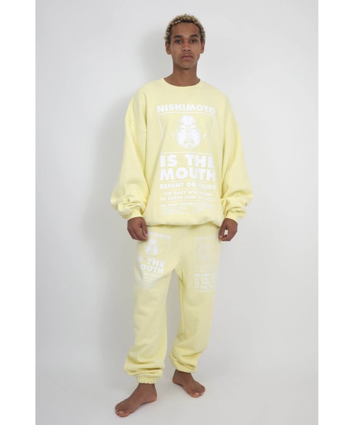 NISHIMOTO IS THE MOUTH(ニシモト イズ ザ マウス)の「CLASSIC SWEAT PANTS | NISHIMOTO IS THE MOUTH(スウェットパンツ・メンズ・杢グレー/ライトイエロー/スモークピンク/ブラック・MEDIUM/LARGE/X-LARGE)」の10枚目の写真