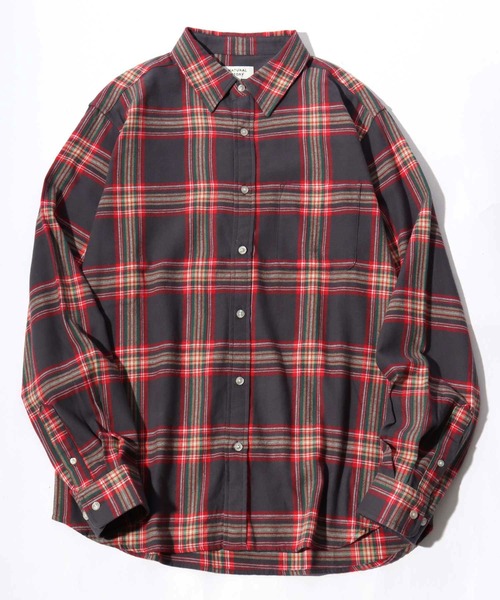 MARUKAWA（マルカワ）の「2025AW USAコットン オンブレネルチェック レギュラーカラーシャツ 薄手 長袖 メンズ レディース（シャツ/ブラウス・メンズ・ブルー/イエロー系その他/ネイビー/カーキ/レッド/ダークブラウン/ベージュ/ブラック・M/L/LL）」の8枚目の写真