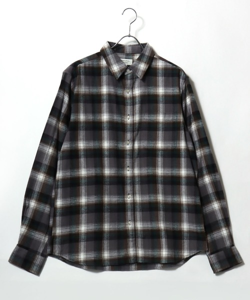 MARUKAWA（マルカワ）の「2025AW USAコットン オンブレネルチェック レギュラーカラーシャツ 薄手 長袖 メンズ レディース（シャツ/ブラウス・メンズ・ブルー/イエロー系その他/ネイビー/カーキ/レッド/ダークブラウン/ベージュ/ブラック・M/L/LL）」の12枚目の写真