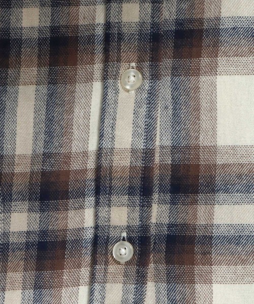 MARUKAWA（マルカワ）の「2025AW USAコットン オンブレネルチェック レギュラーカラーシャツ 薄手 長袖 メンズ レディース（シャツ/ブラウス・メンズ・ブルー/イエロー系その他/ネイビー/カーキ/レッド/ダークブラウン/ベージュ/ブラック・M/L/LL）」の19枚目の写真