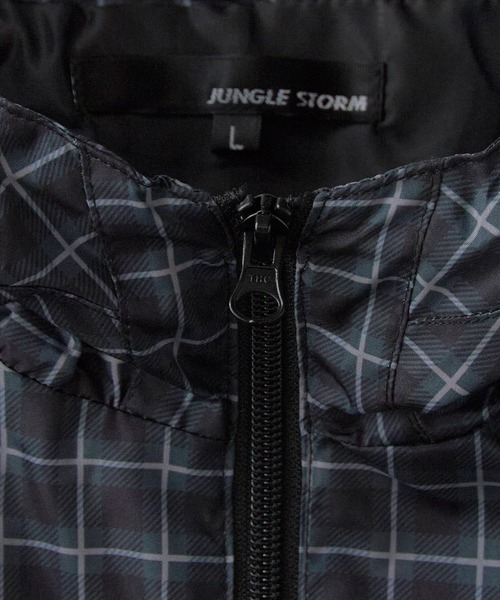 Jungle Storm（ジャングルストーム）の「JUNGLE STORM/ジャングルストーム チェックフードブルゾン（ブルゾン・メンズ・グリーン系1/レッド/ブラウン/グリーン系2・M/L）」の12枚目の写真