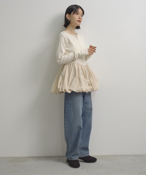 ドッキングバルーンロンTEE（Tシャツ/カットソー）｜Shelly island