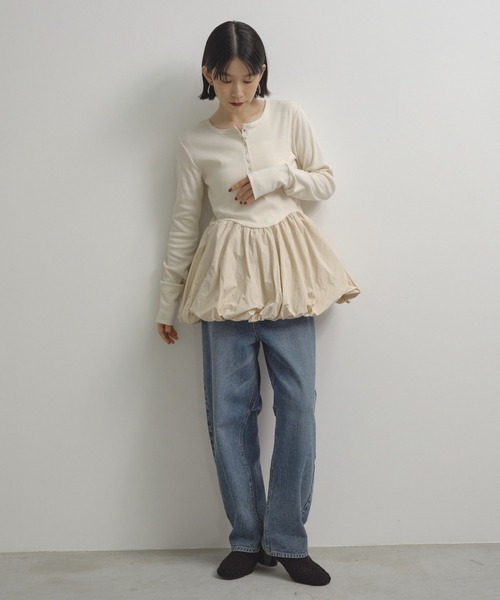 ドッキングバルーンロンTEE（Tシャツ/カットソー）｜Shelly island