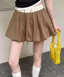 STAY MOTION（ステイモーション）の「【WEB限定】インパン付き配色バルーンミニスカート［韓国ファッション ガーリー 着回し抜群］（スカート）」