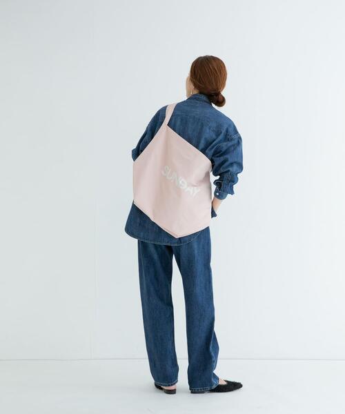 URBAN RESEARCH Sonny Label（アーバンリサーチサニーレーベル）の「ロゴビッグショルダーバッグ（ショルダーバッグ・レディース・ブラック/オフホワイト/ピンク・ONE）」の11枚目の写真