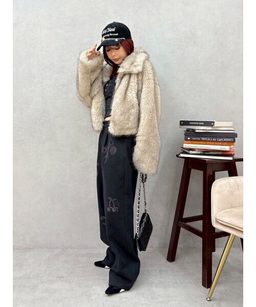 ファイクファーショートブルゾン（ブルゾン）｜EVRIS（エヴリス