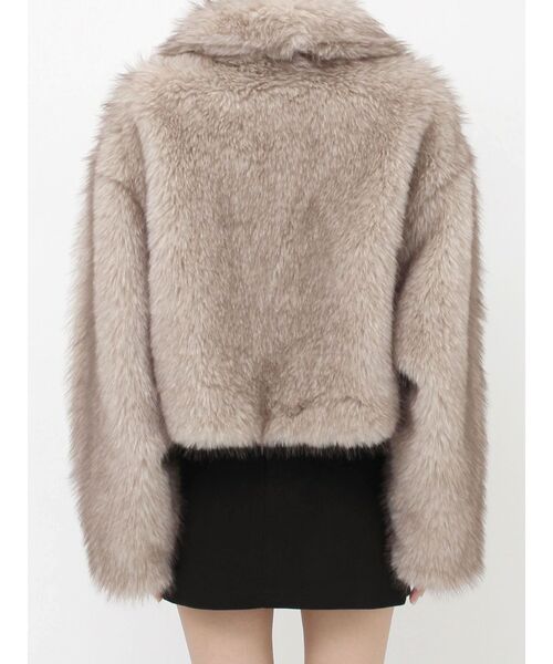 EVRIS(エヴリス)の「ファイクファーショートブルゾン(ブルゾン・レディース・グレー/ベージュ/モカ/ブラウン・FREE)」の16枚目の写真