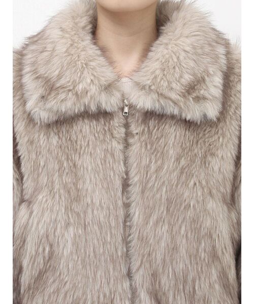 EVRIS(エヴリス)の「ファイクファーショートブルゾン(ブルゾン・レディース・グレー/ベージュ/モカ/ブラウン・FREE)」の17枚目の写真