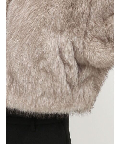 EVRIS(エヴリス)の「ファイクファーショートブルゾン(ブルゾン・レディース・グレー/ベージュ/モカ/ブラウン・FREE)」の11枚目の写真