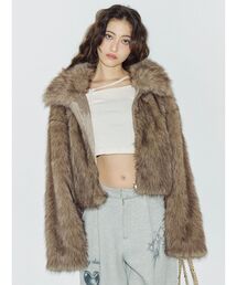 EVRIS（エヴリス）の「ファイクファーショートブルゾン（ブルゾン）」