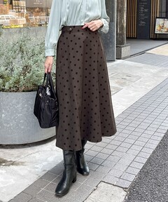 モールポルカドット コクーンスカート（スカート）｜TOMORROWLAND