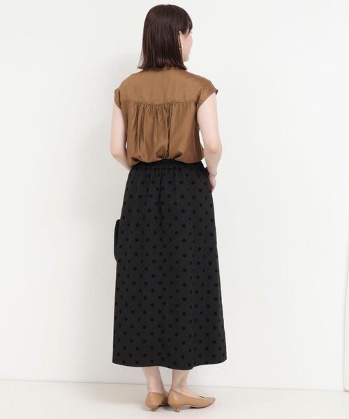 MICO COULIER(ミコクリエ)の「ドットフロッキープリントスカート(スカート・レディース・ブラウン系その他/ブラック系その他・36/38)」の15枚目の写真