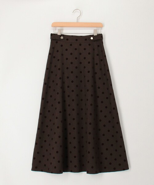 MICO COULIER(ミコクリエ)の「ドットフロッキープリントスカート(スカート・レディース・ブラウン系その他/ブラック系その他・36/38)」の19枚目の写真