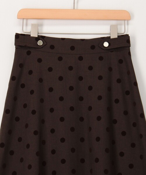 MICO COULIER(ミコクリエ)の「ドットフロッキープリントスカート(スカート・レディース・ブラウン系その他/ブラック系その他・36/38)」の21枚目の写真
