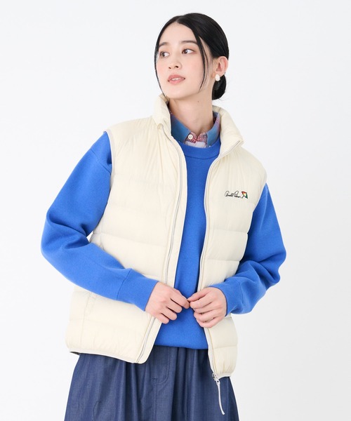 Arnold Palmer（アーノルドパーマー）の「シェア ライトダウンベスト（ダウンベスト・レディース・ブラック/オリーブドラブ/オフホワイト・M/S/L/LL/XS）」の5枚目の写真