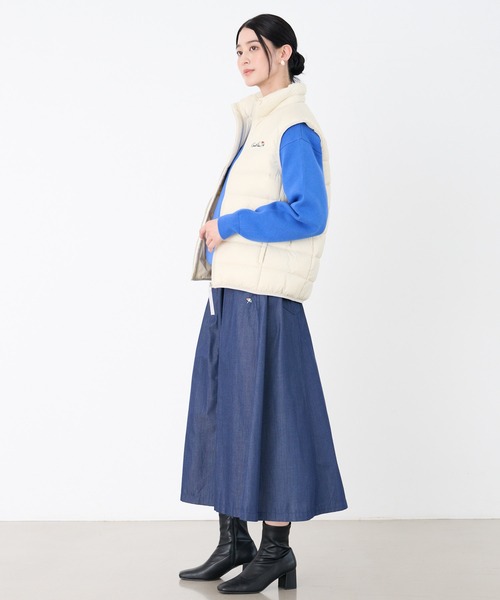 Arnold Palmer（アーノルドパーマー）の「シェア ライトダウンベスト（ダウンベスト・レディース・ブラック/オリーブドラブ/オフホワイト・M/S/L/LL/XS）」の21枚目の写真