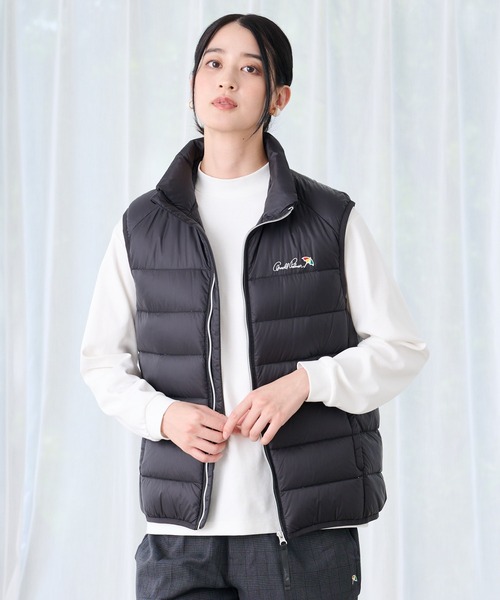 Arnold Palmer（アーノルドパーマー）の「シェア ライトダウンベスト（ダウンベスト・レディース・ブラック/オリーブドラブ/オフホワイト・M/S/L/LL/XS）」の10枚目の写真