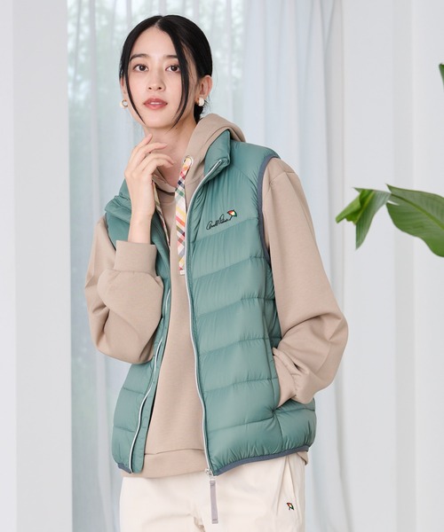 Arnold Palmer（アーノルドパーマー）の「シェア ライトダウンベスト（ダウンベスト・レディース・ブラック/オリーブドラブ/オフホワイト・M/S/L/LL/XS）」の15枚目の写真