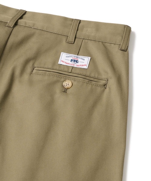FTC（エフティーシー）の「CHINO SLACKS PANT（チノパンツ・メンズ・ブラック/カーキ/チャコール・MEDIUM/LARGE/X-LARGE/SMALL）」の9枚目の写真