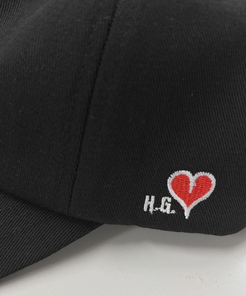 黒いハート刺繍キャップ セール】ロゴハート刺繍キャップ（キャップ）｜Kuroba（クロバ）の