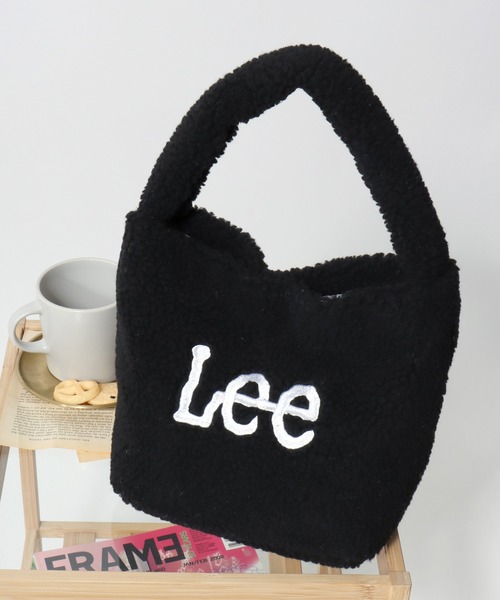 Lee（リー）の「Lee（リー）シープボア ブランドロゴ刺繍ワンハンドルミニバッグ/レディース（ハンドバッグ・レディース・ホワイト/ホワイト×ブラック/ブラック/ダークグレー/ブラウン・FREE）」の3枚目の写真
