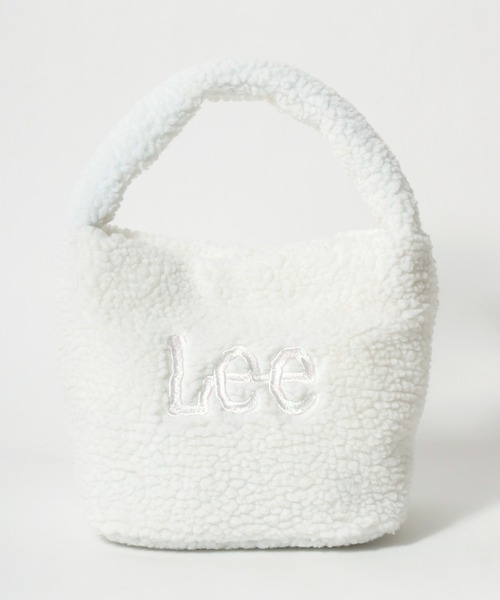 Lee（リー）の「Lee（リー）シープボア ブランドロゴ刺繍ワンハンドルミニバッグ/レディース（ハンドバッグ・レディース・ホワイト/ホワイト×ブラック/ブラック/ダークグレー/ブラウン・FREE）」の6枚目の写真