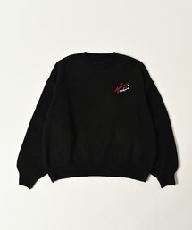 【ADAMPATEK/アダムパテック】archive shaggy crest crewneck ロゴスウェット