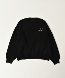 【ADAMPATEK/アダムパテック】archive shaggy crest crewneck ロゴスウェット