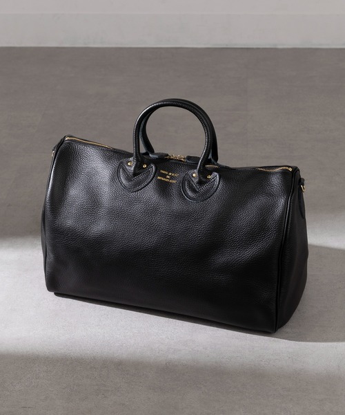 YOUNG&OLSEN The DRYGOODS STORE(ヤングアンドオルセン)の「【YOUNG&OLSEN】EMBOSSED LEATHER BOSTON M ※(ボストンバッグ・レディース・ベージュ/ブラウン/ブラック・FREE)」の2枚目の写真